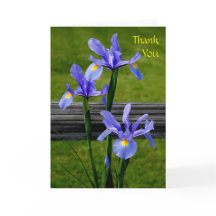 Iris Carte de remerciements is
