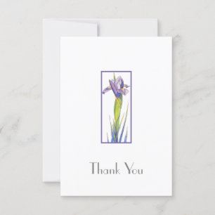 Iris carte de remerciements is