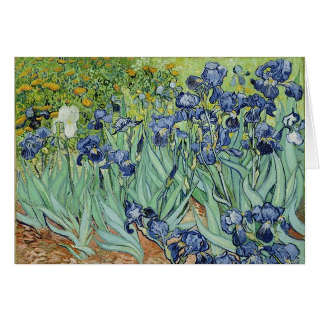 Iris - carte de Van Gogh (Devant horizontal)