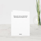 Iris Carte pour notes (Dos)