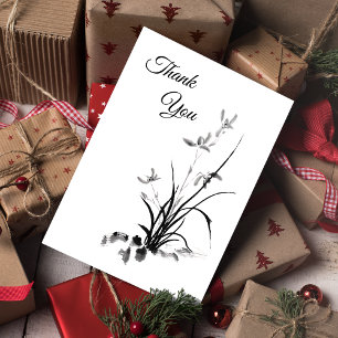 Iris chinois - carte postale photo bw