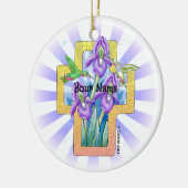 Iris Cross Christelijk Ornament (Links)