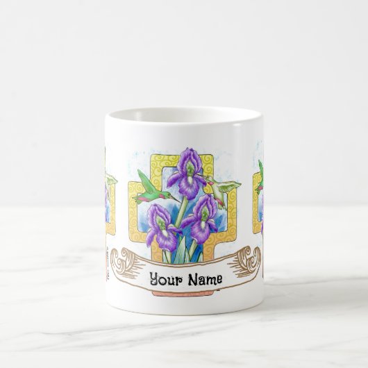 Iris Cross christian mug (Centre)