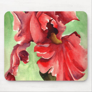 Iris dans l'aquarelle - tapis de souris par des