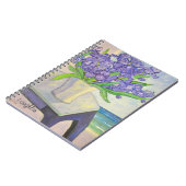 Iris dans le Carnet Vase par fenêtre (Côté gauche)