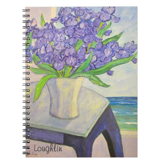 Iris dans le Carnet Vase par fenêtre (Devant)