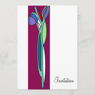 Iris d'art déco - invitation de CP