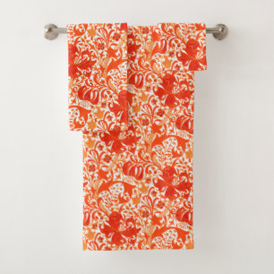 Iris de William Morris et lis, mandarine