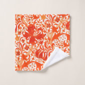 Iris de William Morris et lis, mandarine (Gant de toilette)