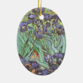 Iris door Vincent van Gogh Keramisch Ornament (Achterkant)