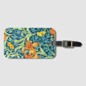 Iris, een William Morris patroon, Bagagelabel (Voorkant (horizontaal))