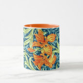 Iris, een William Morris patroon, Mok (Midden)