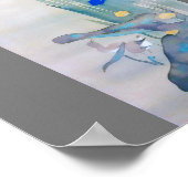 Iris en Bird, Watanabe Seitei Poster (Hoek)