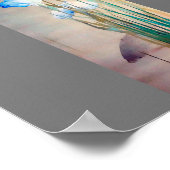 Iris en Carp, Watanabe Seitei Poster (Hoek)