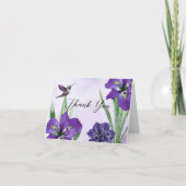 Iris en kolibrie bedankkaart (Voorkant)