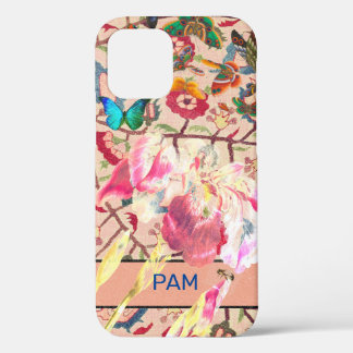 IRIS EN WILLIAM MORRIS iPhone 12 HOESJE DIY NAME