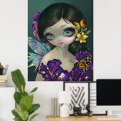 Iris Enchantment ART PRINT flower firy spring (Thuiskantoor)
