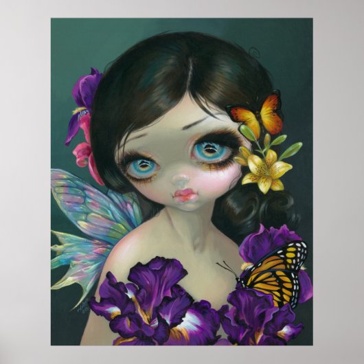 Iris Enchantment ART PRINT flower firy spring (Voorkant)