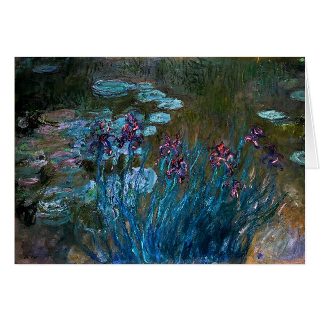 Iris et nénuphars, Claude Monet (Devant horizontal)