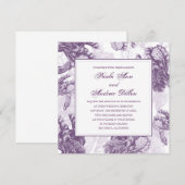 Iris Faire-part de mariage (Devant / Derrière)