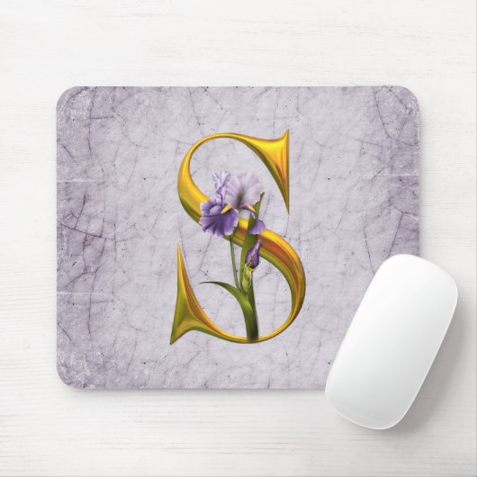 Iris Fantasy Monogrammed Muismat (Met muis)