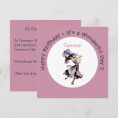 Iris - Fleur-de-Lis Whimsical Flower Party Supply Kaart (Voorkant / Achterkant)