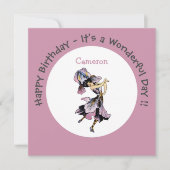 Iris - Fleur-de-Lis Whimsical Flower Party Supply Kaart (Voorkant)