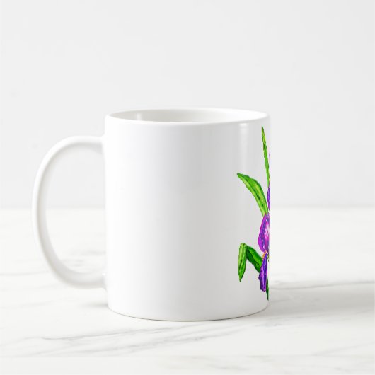 Iris Fleurs Café Mug Irises (Gauche)