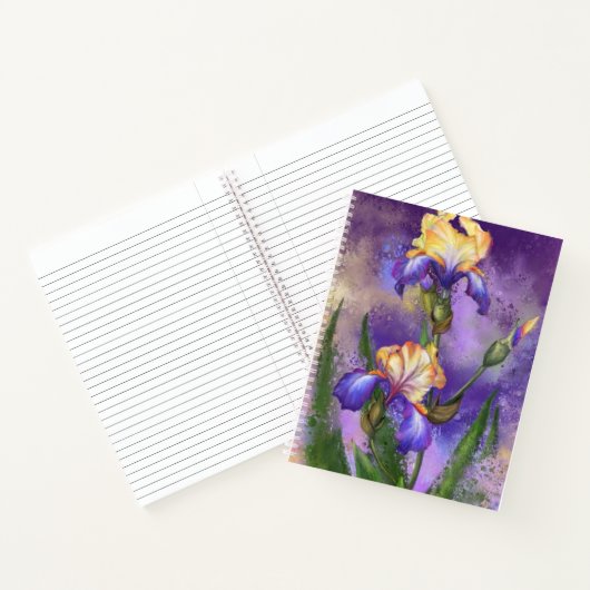 Iris Fleurs Carnet Irises (Intérieur)