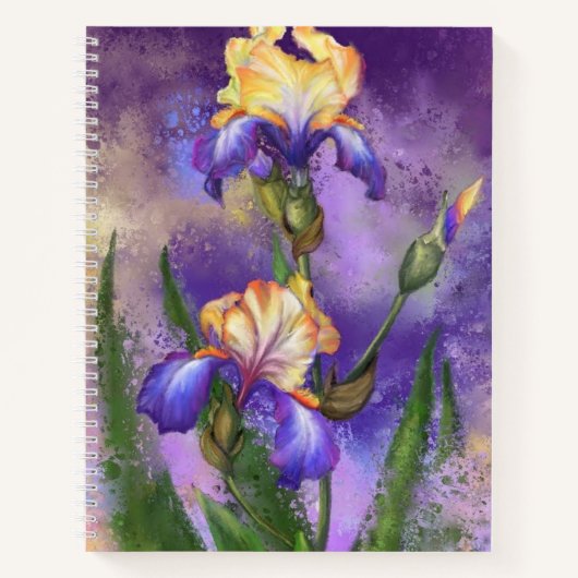 Iris Fleurs Carnet Irises (Devant)
