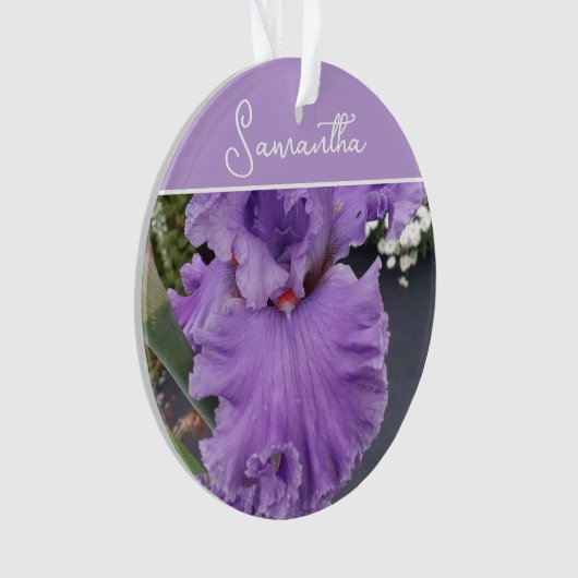 Iris Fleurs Fleurs Violet Lavande Lilac Apron (devant)