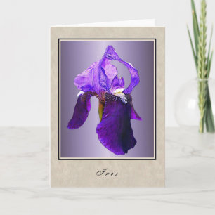Iris - Floral reeks Kaart