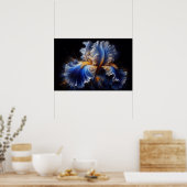 Iris Flower Contemporary Poster (Keuken)