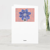 Iris Flower Faith Bible Verse Note Kaart (Achterkant)