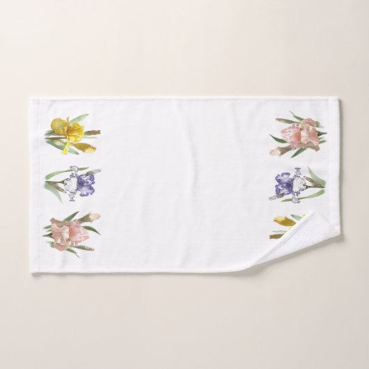 Iris Flower Garden Bad Handdoek (Handdoek)