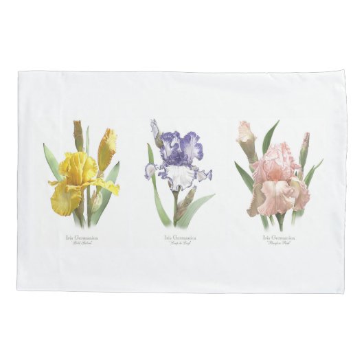 Iris Flower Garden Kussensloop (Achterkant)