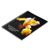 Iris Flower Light Bible Verse Prayer Journal (Côté gauche)