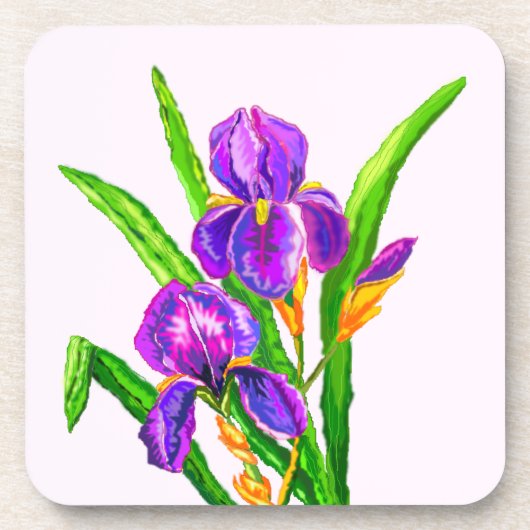 Iris Flower Onderzetter (Voorkant)