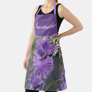 Iris Flower Paars Lavender Lila Apron Schort