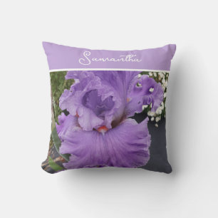 Iris Flower Paars Lavender Lila Schort Kussen