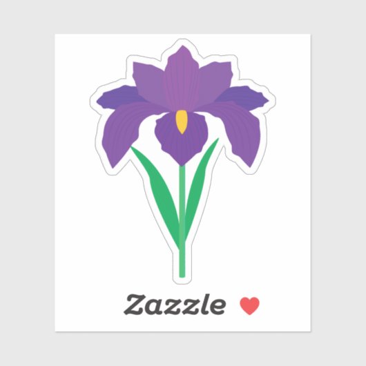 Iris Flower Sticker (Vel)