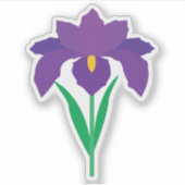 Iris Flower Sticker (Voorkant)