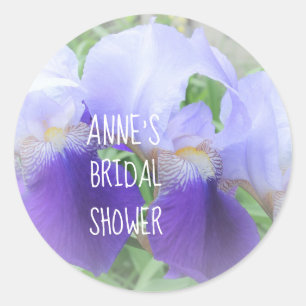 Iris Flower Vrijgezellenfeest Classic Ronde Sticke Sticker
