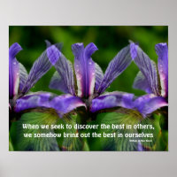Iris Flowers Attitude Inspirerend Quote