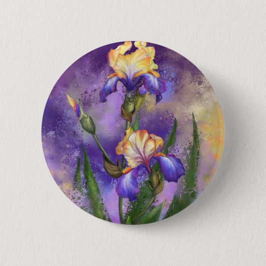 Iris Flowers Button (Voorkant)