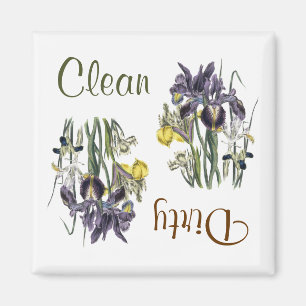 Iris Flowers Dishwasher Magnet Magneet
