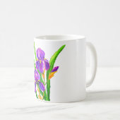 Iris Flowers Koffie Mok Irissen (Voorkant rechts)