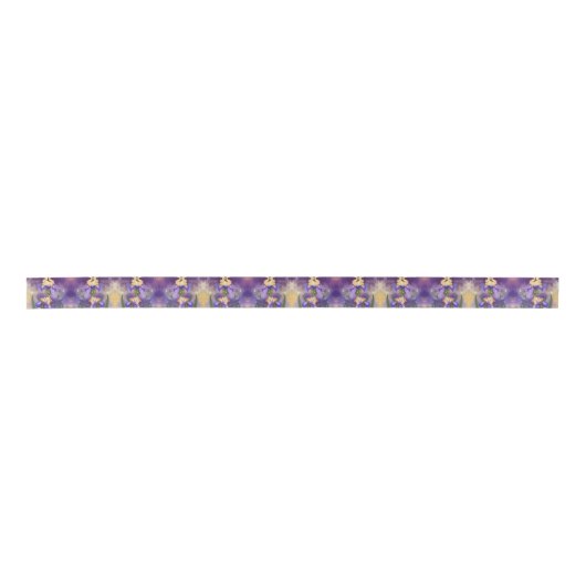Iris Flowers Ribbon Irises Lint (Voorkant)