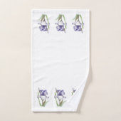 Iris Froissé Pourpre (Serviette à main)