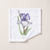 Iris Froissé Pourpre (Gant de toilette)